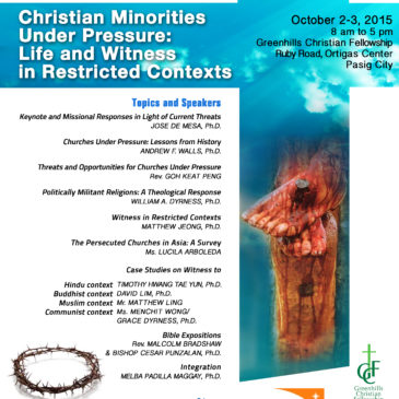 Gospel, Culture, and the Asian Churches (GCAC) Forum